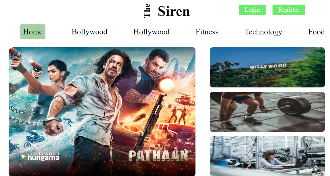 React blog project screenshot